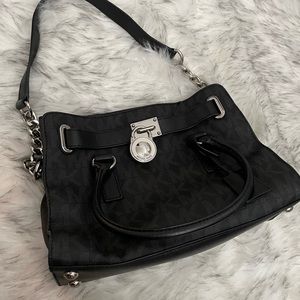 Michael Kors - Shoulder Bag or Tote - Black w/ Silver Hardware